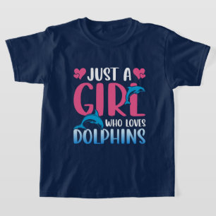 Camiseta Menina bonita ama golfinhos