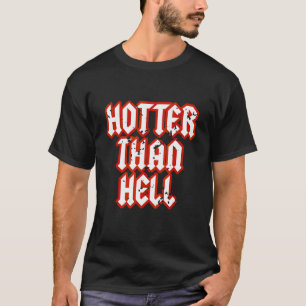 Camiseta Menina Bonito Gótica Mais Quente Do Que Inferno Ro