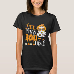 Camiseta Menina Boo Bonita Ghost Halloween Tod