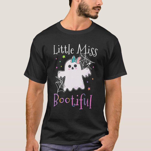 Camiseta Menina Boo Tiful Halloween Cute Ghost Girl Sp (Frente)