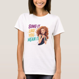 Camiseta Menina cantando