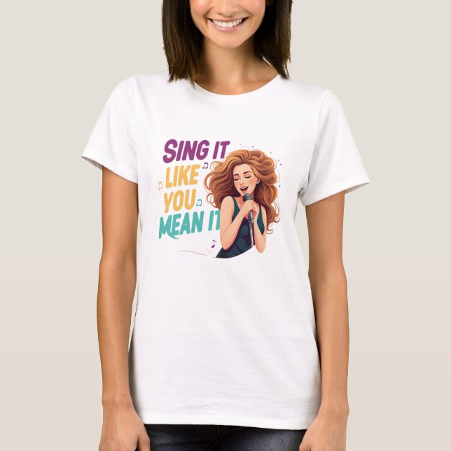 Camiseta Menina cantando (Frente)