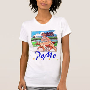 Camiseta Menina & cão de PoMo