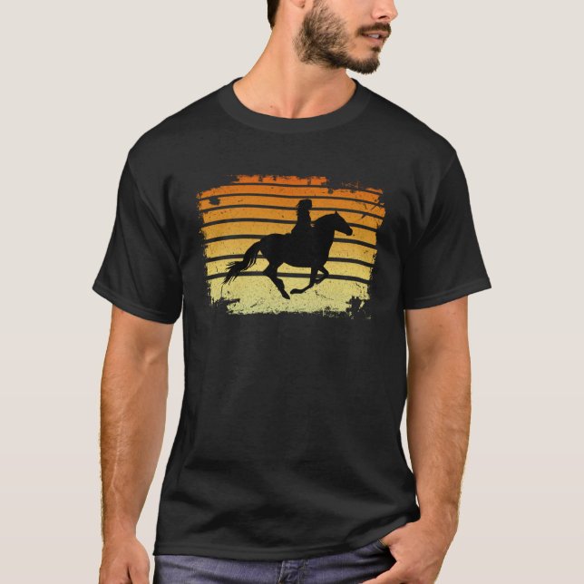 Camiseta Menina Cavalgando Cavalos Para Meninas Adolescente (Frente)