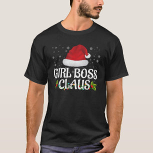 Camiseta Menina Chefe Claus Noite Noite Pajama