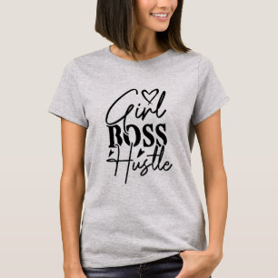 Camiseta Menina Chefe Hustle Womens T-Shirt