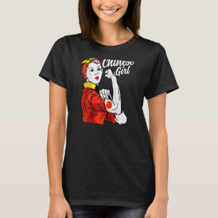 Camiseta Menina chinesa: Bandeira China Cultura Herança Paí
