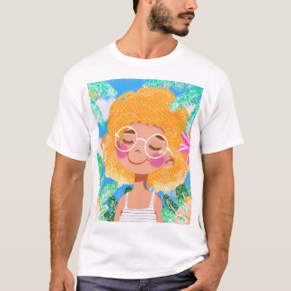 Camiseta Menina com Flores