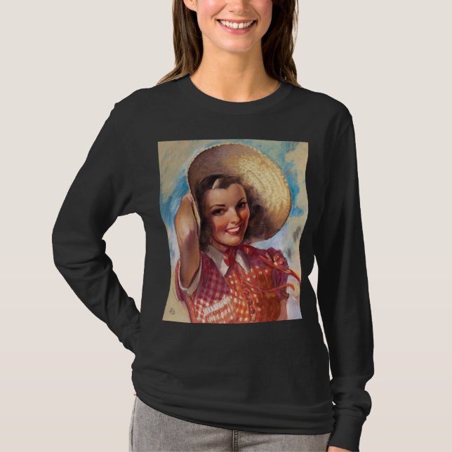 Camiseta Menina com Touca  (Frente)