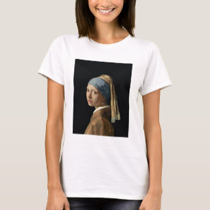 Camiseta Menina com um brinco da pérola, c.1665-6 (óleo e