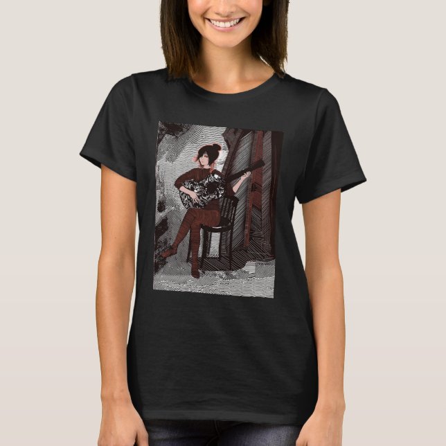 Camiseta Menina com violão (Frente)