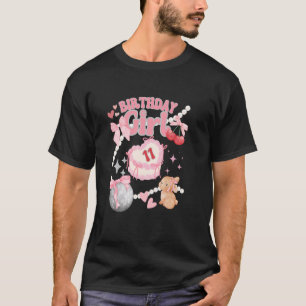 Camiseta Menina Coquette de 11 Anos de Idade Arco Rosa Cere