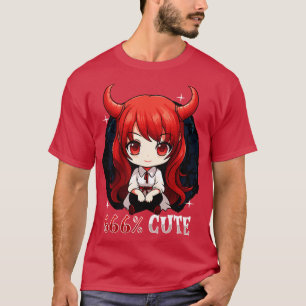 Camiseta Menina Cute Chibi de Halloween 666