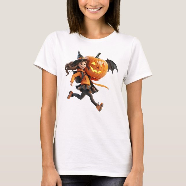 Camiseta Menina da Abóbora (Frente)