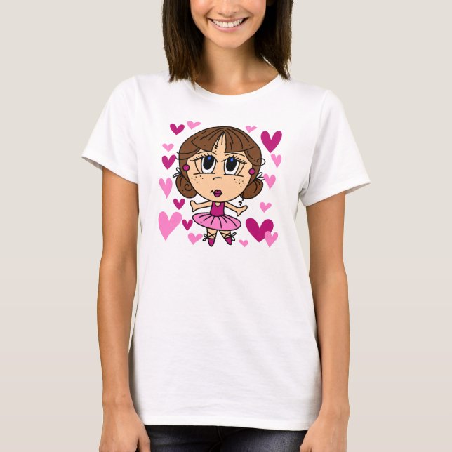 Camiseta Menina da bailarina (Frente)