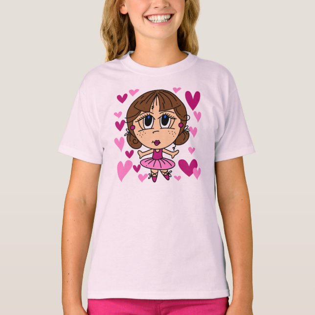 Camiseta Menina da bailarina (Frente)