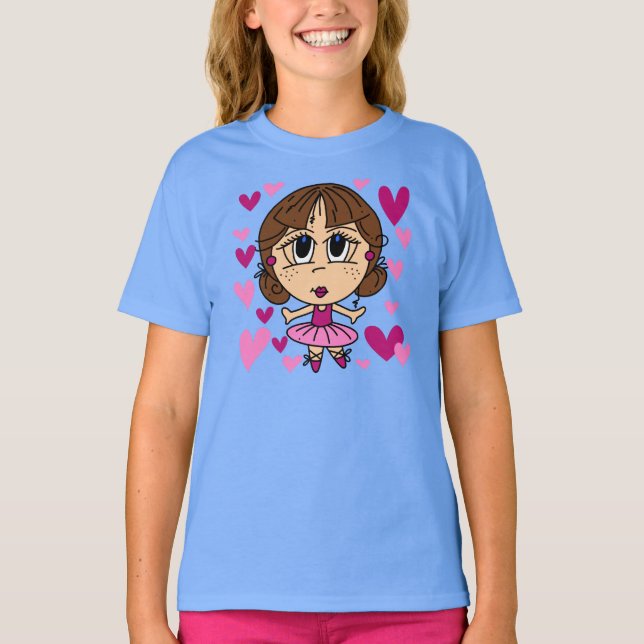 Camiseta Menina da bailarina (Frente)