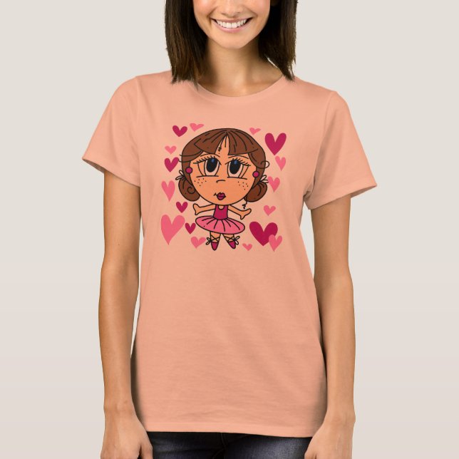 Camiseta Menina da bailarina (Frente)