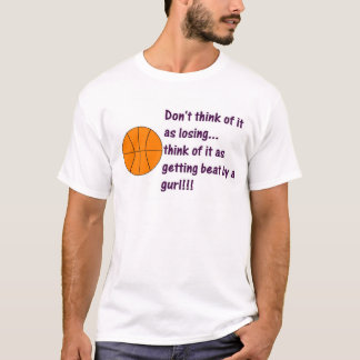Camiseta Menina da bola da cesta