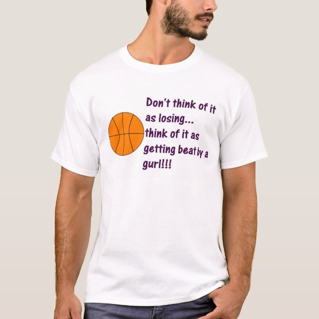 Camiseta Menina da bola da cesta (Frente)