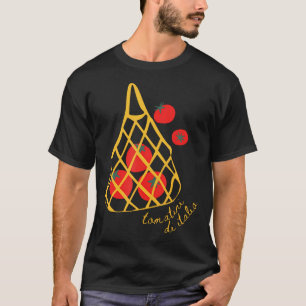 Camiseta Menina da Bolsa de Tomate Estética de Jardinagem d