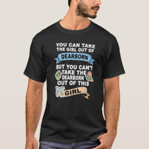 Camiseta Menina da cidade de Dearborn  