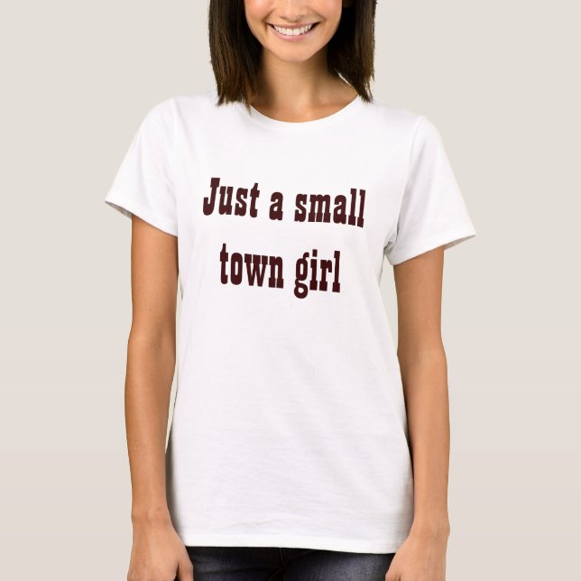 Camiseta Menina da cidade pequena (Frente)
