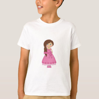 Camiseta Menina da consciência do cancro da mama
