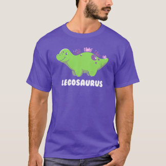 Camiseta Menina da família de dinossauros Legosaurus
