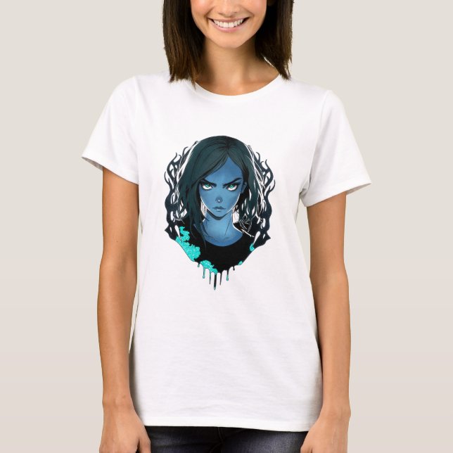 Camiseta menina da floresta escura (Frente)
