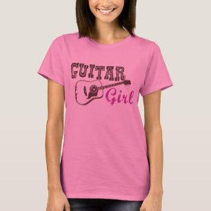 Camiseta Menina da guitarra