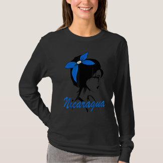 Camiseta Menina da Nicarágua Mulher Nicaraguense Nicaraguen