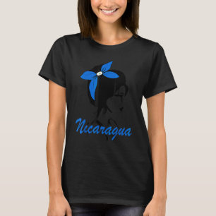 Camiseta Menina da Nicarágua Mulher Nicaraguense Nicaraguen