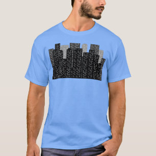 Camiseta Menina da paisagem urbana de quarteirão