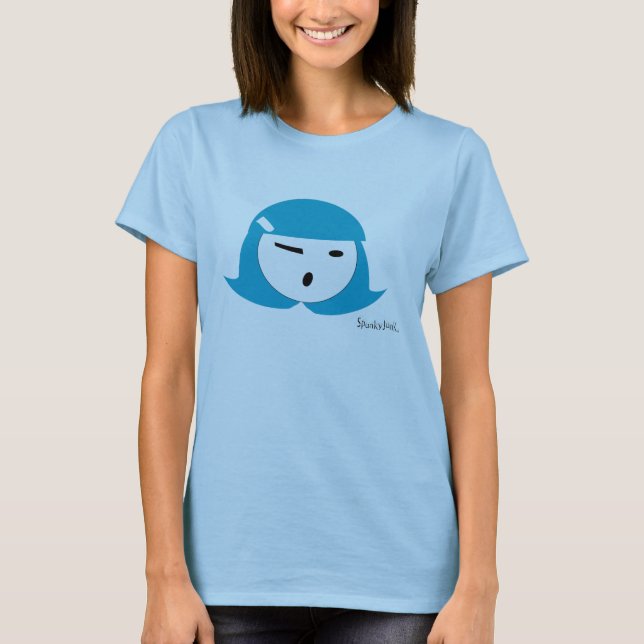 Camiseta Menina da torta de Cutie (aqua) (Frente)