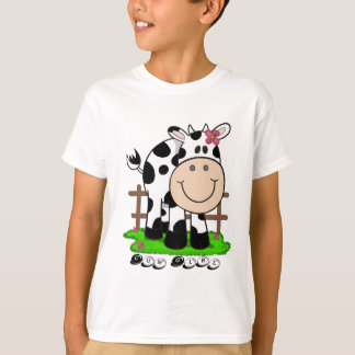 Camiseta Menina da vaca das crianças