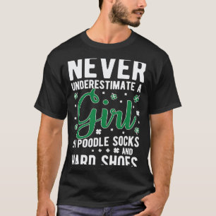 Camiseta Menina Dança Irlandesa Meias de Poodle Dança Irlan