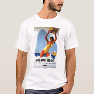Camiseta Menina das estradas de ferro e poster britânicos