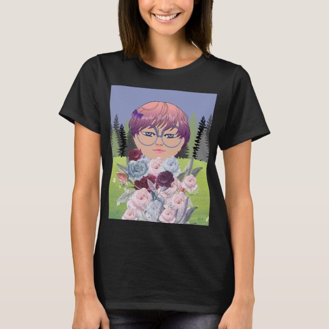 CAMISETA MENINA DAS FLORES (Frente)