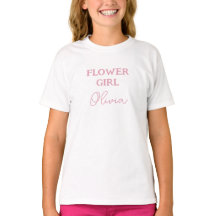 Menina das Flores Personalizada Rosa e Branco