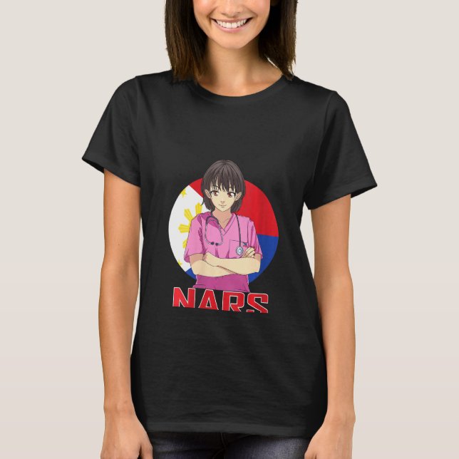 Camiseta Menina das Nares das Filipinas registrou enfermeir (Frente)