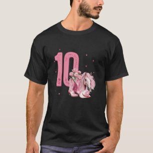 Camiseta Menina de 10 anos de idade Cavalgadora de Cavalos