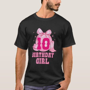 Camiseta Menina de 10 anos de idade Cowgirl Coquette Arco F