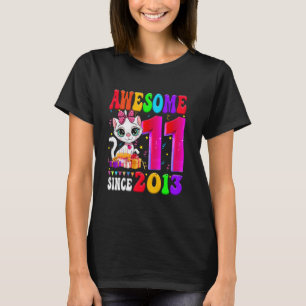 Camiseta Menina de 11 anos de idade Festa de aniversário Ga