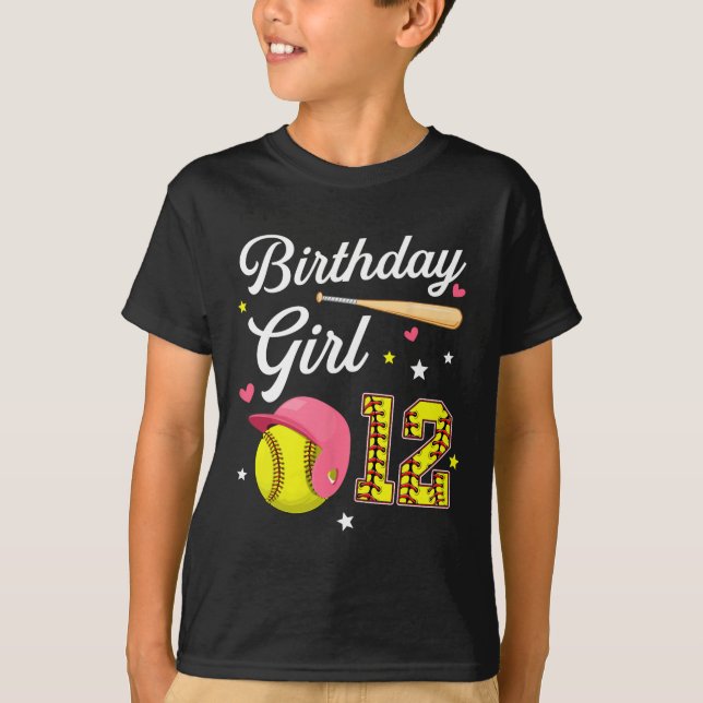 Camiseta Menina de 12 Anos de Idade Softll Décimo Segundo A (Frente)