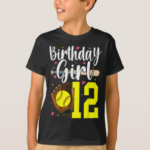 Camiseta Menina de 12 Anos de Idade Suave Décimo Segundo An