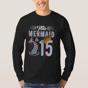 Camiseta Menina de 15 anos de idade Aniversário de 15 anos 