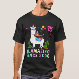 Camiseta Menina de 15 Anos de Idade Festa de 15 Anos Bicho-