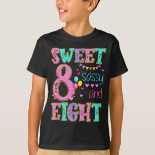Camiseta Menina de 8 Anos Doce Sy E Oitavo Aniversário Donu