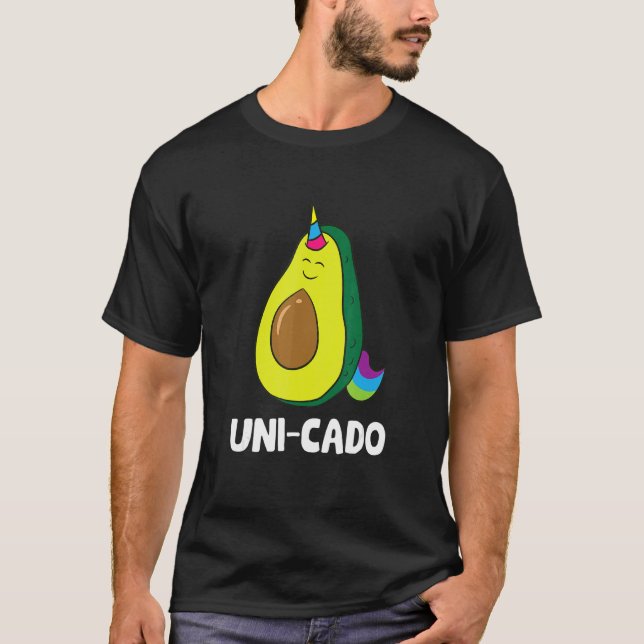 Camiseta Menina de abacate abacatada Unicórnio Mulheres Uni (Frente)